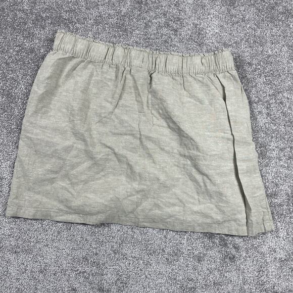 Patagonia Skirt Womens Medium Island Hemp Beach Organic Cotton Mini Tan Stretchy - Picture 3 of 9